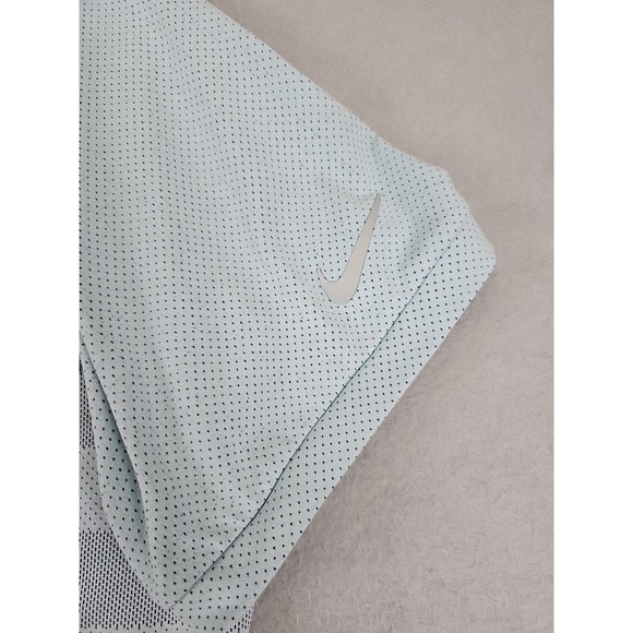 Nike Golf Men's XL Zonal Cooling Polo Shirt Blue Short Sleeve Mesh Performance - Picture 6 of 11